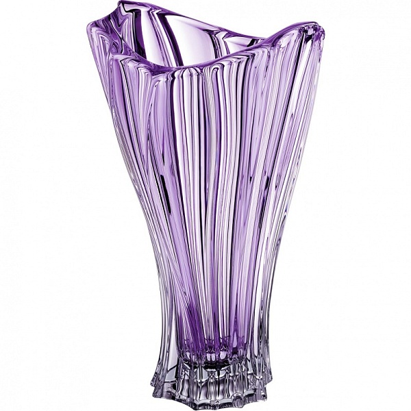 Ваза 32 см Aurum Crystal Plantica фиолетовый