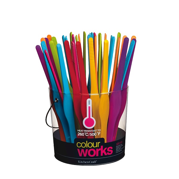 Щипцы ColorWorks 29 см розовые