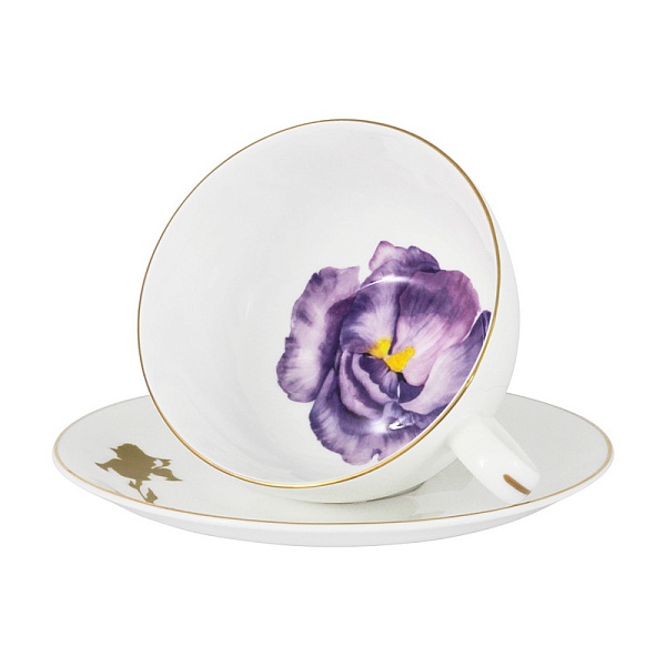 Пара чайная 250 мл Anna Lafarg Emily Flowers Iris