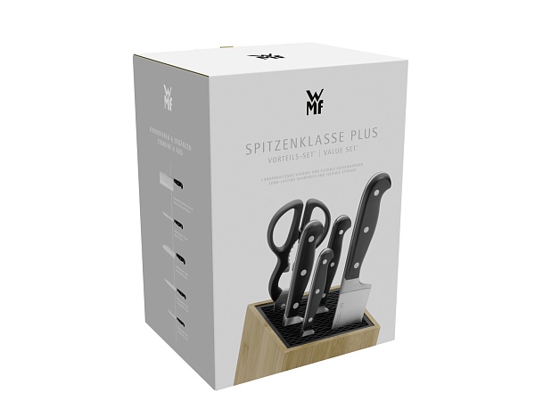 Набор ножей с блоком WMF Spitzenklasse 6 предметов