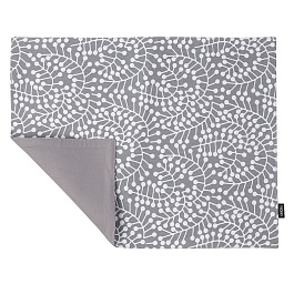 Салфетка двухсторонняя под приборы серая с принтом Спелая Смородина из коллекции scandinavian touch,