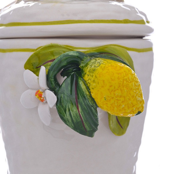 Банка для сыпучих продуктов с крышкой 17 см Orgia Лимоны