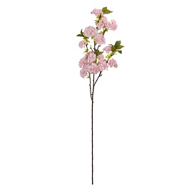 Ветка вишни декоративная 98 см Азалия светло-розовый