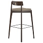 Стул барный aska, рогожка, венге/бежевый