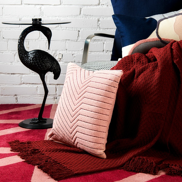 Подушка декоративная cтеганая из хлопка 45 x 45 см Tkano Ethnic