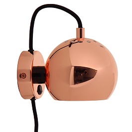 Лампа настенная ball, ?12 см, бронзовая в глянце