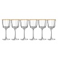 Набор бокалов для вина 350 мл Cristal D'Arques Macassar Gold 6 шт