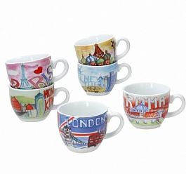 Чашка кофейная 100 мл., в ассортименте IRIS CITY