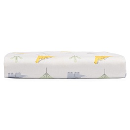 Простыня круглая на резинке из сатина 75 х 75 см Tkano Dinosauria World