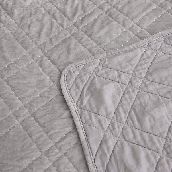 Комплект покрывало и наволочка 160 х 220 см Sofi de Marko Селена серебро