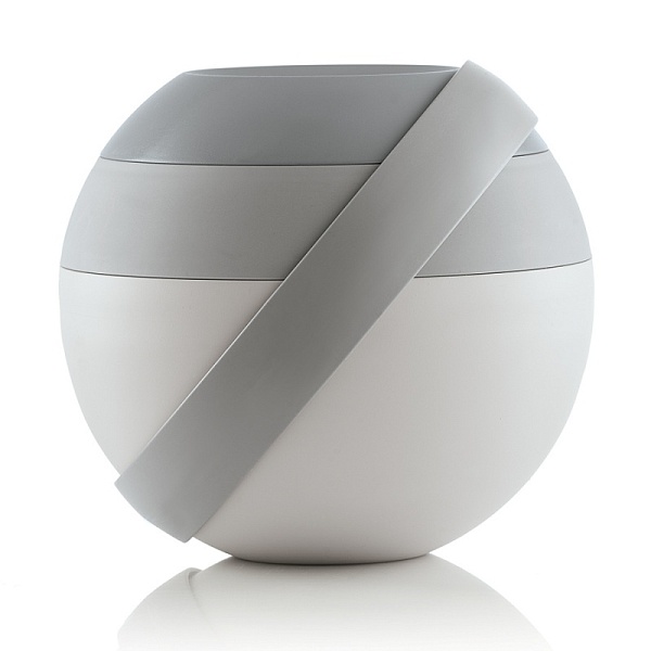 Ланч-бокс для салатов Guzzini Zero серый