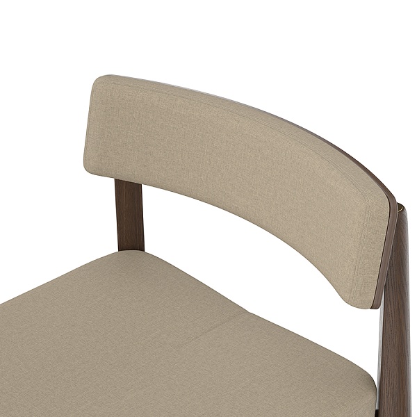 Стул барный aska, рогожка, венге/бежевый