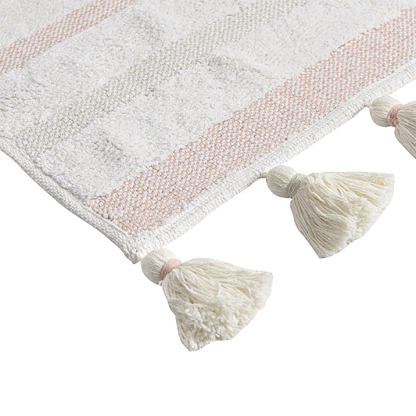 Коврик для ванной из хлопка с кисточками из коллекции ethnic, 50х80 см