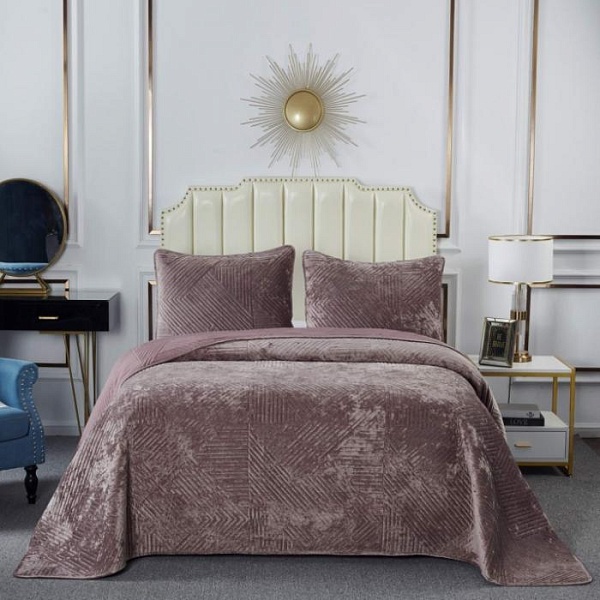 Патрисия (пепел роза) Покрывало 160х220