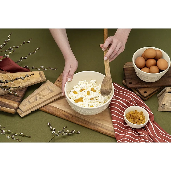 Чаша 850мл Birds of Paradise кремовая