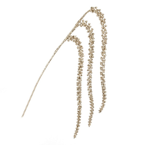 Ветка с глиттером 93 см Азалия шампань