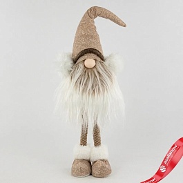 Сувенир Гном 16 х 11 x 56 см Азалия шампань