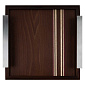 Поднос декоративный Platano Венеция 28х28х4см термоясень, граб, амарант