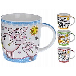 Кружка 370 мл "Домашние животные" в ассортименте