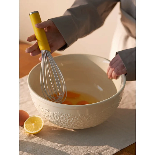 Миска 4,2л Birds of Paradise, кремовая