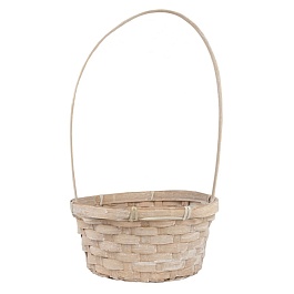Корзина плетеная 21 x 16 x 34 см Азалия белая