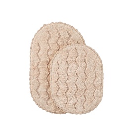 Michael (персик) Набор ков. для ванной кружевной 60х100 и 50х70