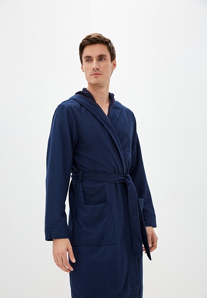 Мужской халат с капюшоном Sofi de Marko Марвин L синий