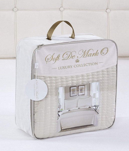 Комплект покрывало и наволочка 160 х 220 см Sofi de Marko Микаэлла крем