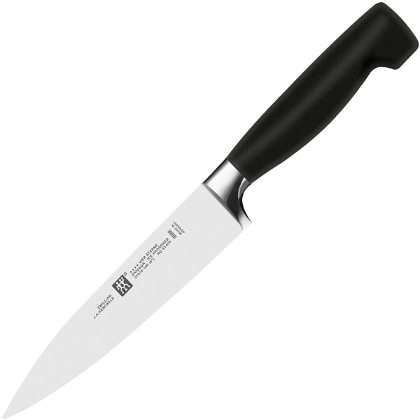 Нож для нарезки 16 см Zwilling Four Star чёрный