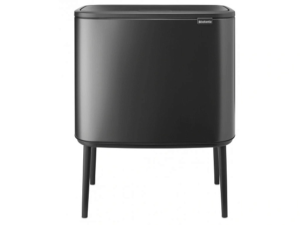 Мусорный бак 3 x 11 л Brabantia Bo Touch Bin тёмно-серый