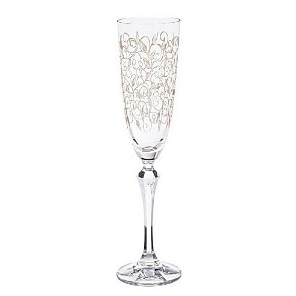 Набор бокалов для шампанского 200 мл Bohemia Crystal Elisabeth 6 шт