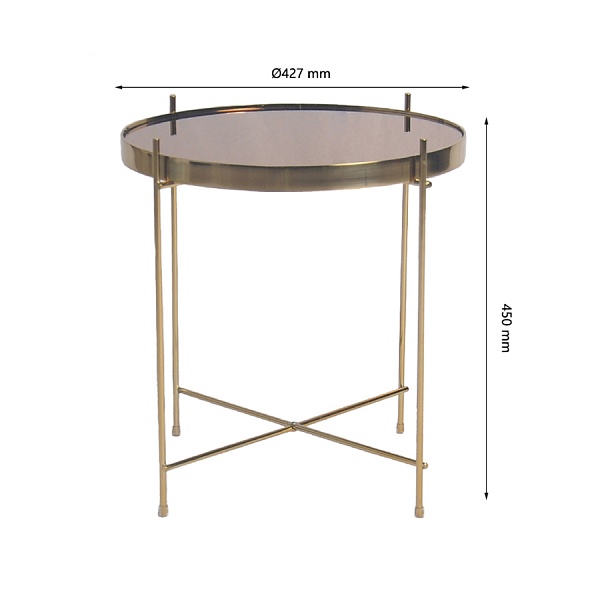 Стол josen, D42,7 см, золотой