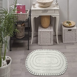 Коврик д/ванной кружевной 60х100 YANA (крем)