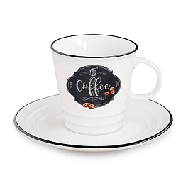 Пара чайная 300 мл Easy Life Кухня в стиле "Ретро" Кофе