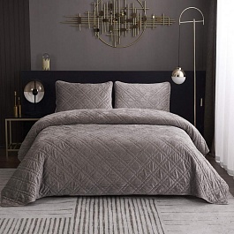 Комплект покрывало и наволочки 240 х 260 см Sofi de Marko Селена бежевый