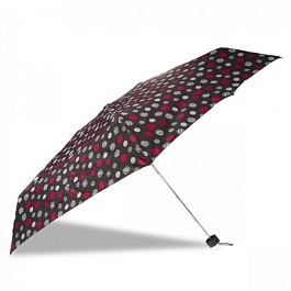 Зонт Полосатый горох/Pois rayés 5 слож Ультра Тонкий руч