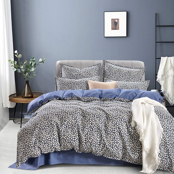 Дарьяна (голубая) КПБ сатин 7Е