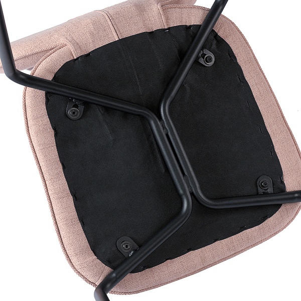 Набор из 2 стульев oswald, рогожка, бежево-розовые