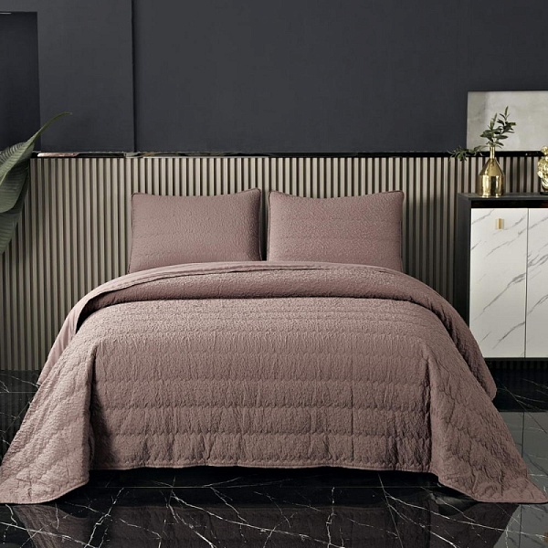 Комплект из покрывала и наволочки 160 х 220 см Sofi de Marko Надин мокко