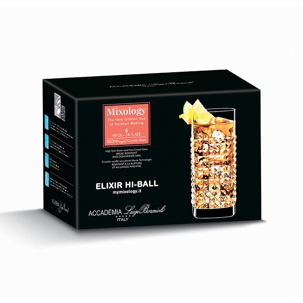 Набор стаканов 6 шт 480 мл  Luigi Bormioli Mixology 