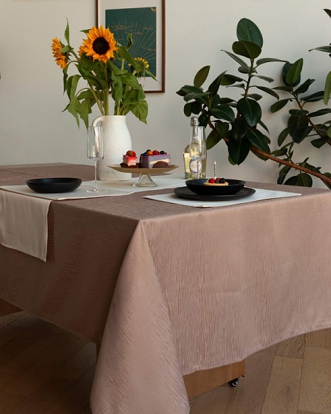 Скатерть 140 х 180 см Sofi de Marko Джинни кофе