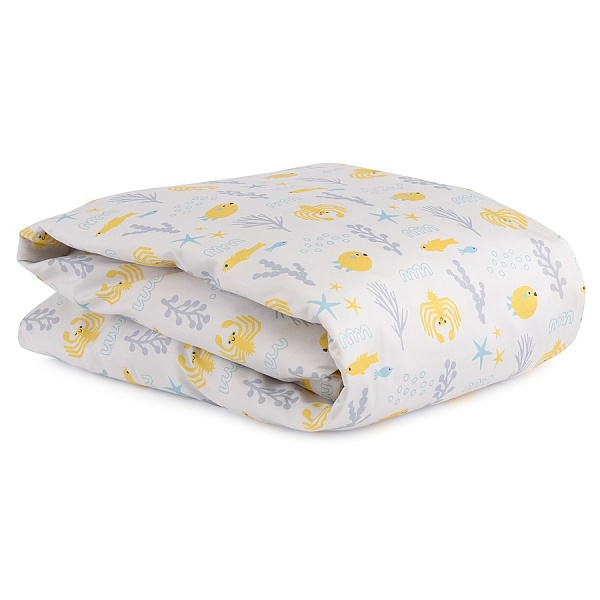 Комплект постельного белья из сатина с принтом Oceania World 150 х 200 см Tkano Tiny World