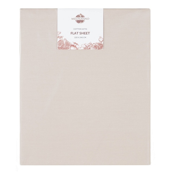 Простыня 220 х 240 см Melograno Taupe