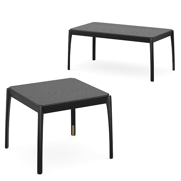 Стол кофейный aska, 50х90 см, черный