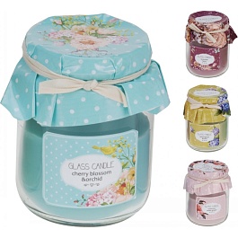 Свеча декор. ароматизир.в банке 