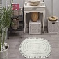 Коврик д/ванной кружевной 60х100 YANA (крем)