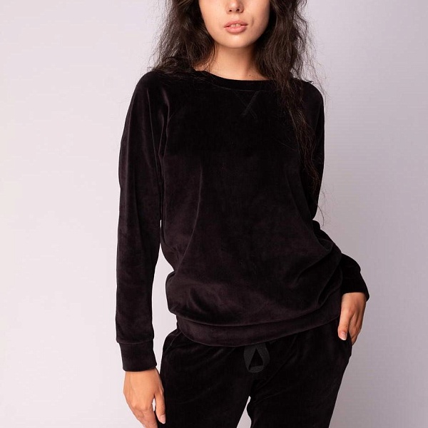 Костюм велюровый Sofi de Marko Лорен M чёрный