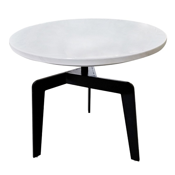 Столик чайный nilsen, D50 см, мрамор/черный