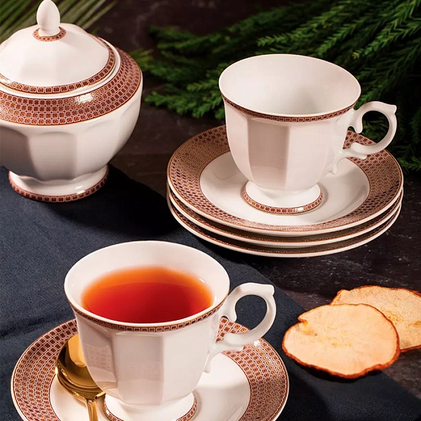 Сахарница с крышкой 358 мл Wallendorfer Soren Gold