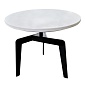 Столик чайный nilsen, D50 см, мрамор/черный